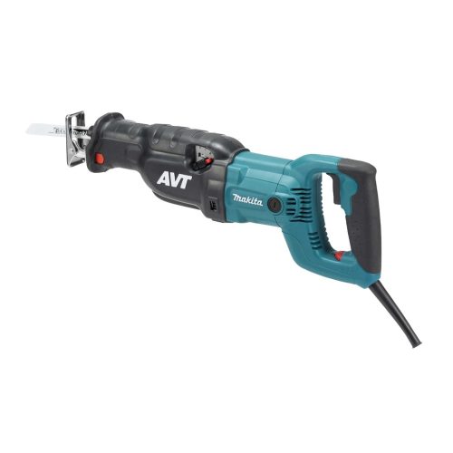 JR3070CT Seghetto diritto a Corrente Robusto seghetto diritto con pendolo a tre stadi e sistema antivibrante. Seghetto diritto professionale con AVT (tecnologia antivibrante) per il taglio senza scintille di metalli e lavori di demolizione. Efficiente motore da 1.510 W, lunghezza della corsa di 32 mm e frequenza della corsa di 0 – 2.800 giri/min con controllo continuo dall'interruttore. Azione a pendolo a tre stadi e attacco lama a sgancio rapido.