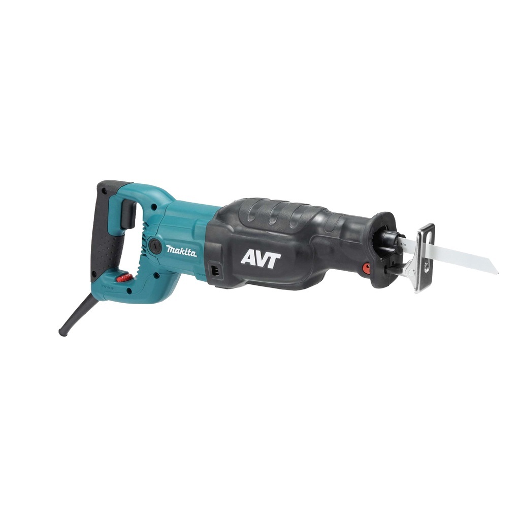 JR3070CT Seghetto diritto a Corrente Robusto seghetto diritto con pendolo a tre stadi e sistema antivibrante. Seghetto diritto professionale con AVT (tecnologia antivibrante) per il taglio senza scintille di metalli e lavori di demolizione. Efficiente motore da 1.510 W, lunghezza della corsa di 32 mm e frequenza della corsa di 0 – 2.800 giri/min con controllo continuo dall'interruttore. Azione a pendolo a tre stadi e attacco lama a sgancio rapido.