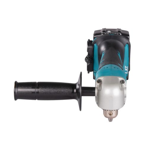 DDA350ZJ – Trapano Angolare LXT a Batteria Trapano angolare con mandrino a cremagliera 10mm per lavorazioni in spazi ristretti Trapano angolare con mandrino a cremagliera. Impugnatura ergonomica rivestita in gomma e impugnatura sui due lati, ingombro limitato (66 mm) per lavorare in punti difficili da raggiungere. Freno motore, reversibile, interruttore palmare elettronico. Fornito con valigetta MAKPAC tipo 2.