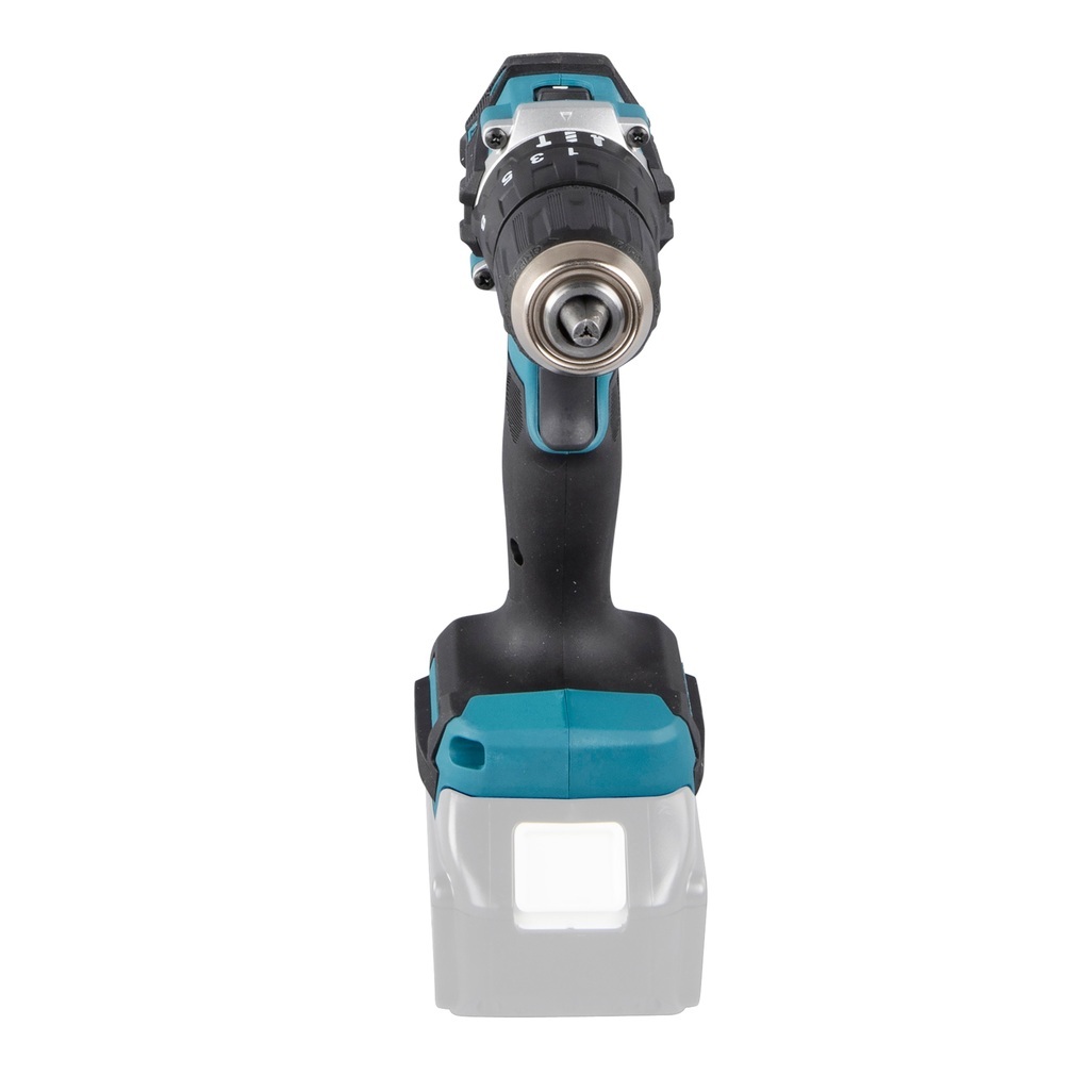 DHP487ZJ – Trapano Avvitatore a Percussione LXT a Batteria Trapano avvitatore c/percussione 18V 13 mm - 40Nm – BL Un trapano avvitatore con percussione LXT® 18V efficiente con motore senza spazzole per applicazioni di avvitatura e foratura con o senza l'utilizzo di percussione. Possibilità di impostare due livelli di potenza. Coppia di serraggio massima 40 Nm. Uno strumento versatile per installatori, costruttori e personale di manutenzione. Luce LED integrata. Fornito senza batterie e caricabatterie. fornito con valigetta MAKPAC.
