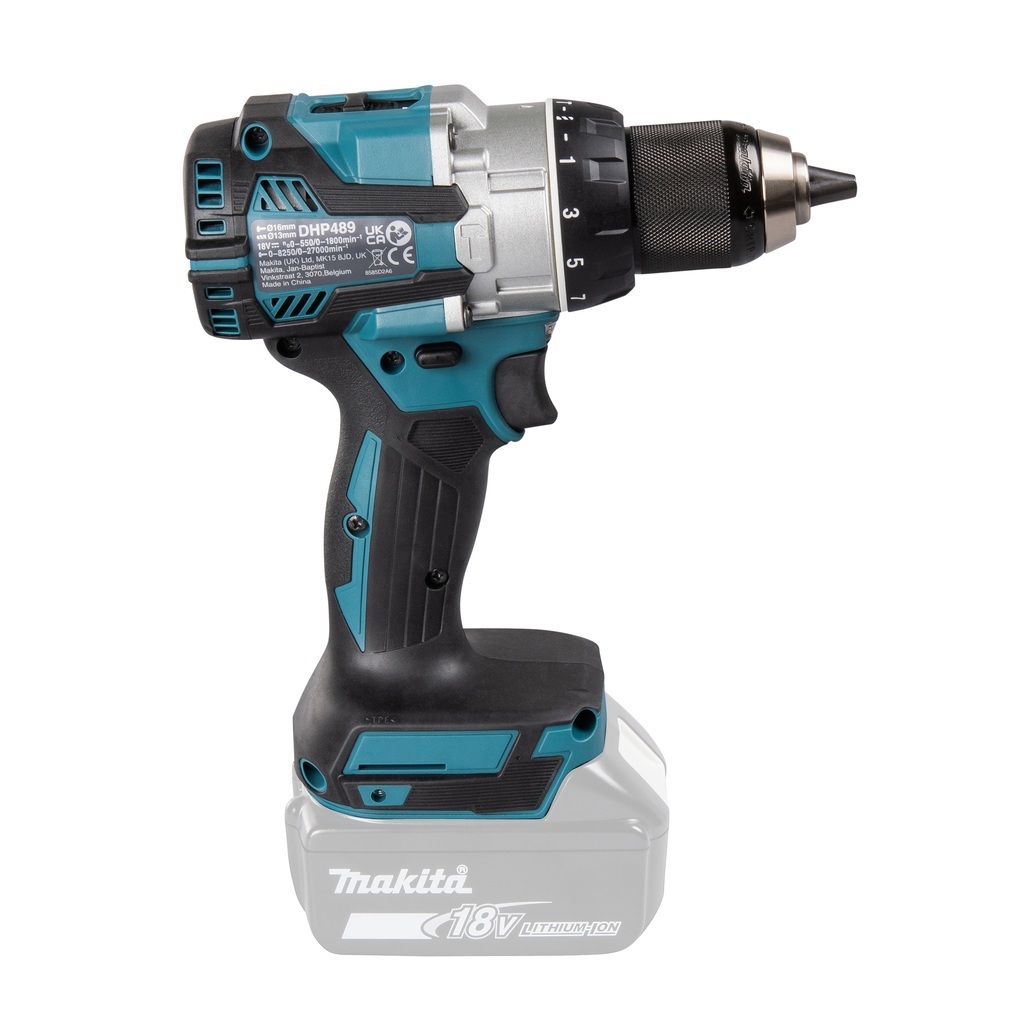 DHP489ZJ – Trapano Avvitatore a Percussione LXT a Batteria Trapano avvitatore c/percussione 18V 13 mm - 73Nm - BL Corpo macchina Questa macchina è stata realizzata per andare a completare una gamma di trapani avvitatori con percussione da oggi ancora più completa e vicina alle esigenze operative professionali.