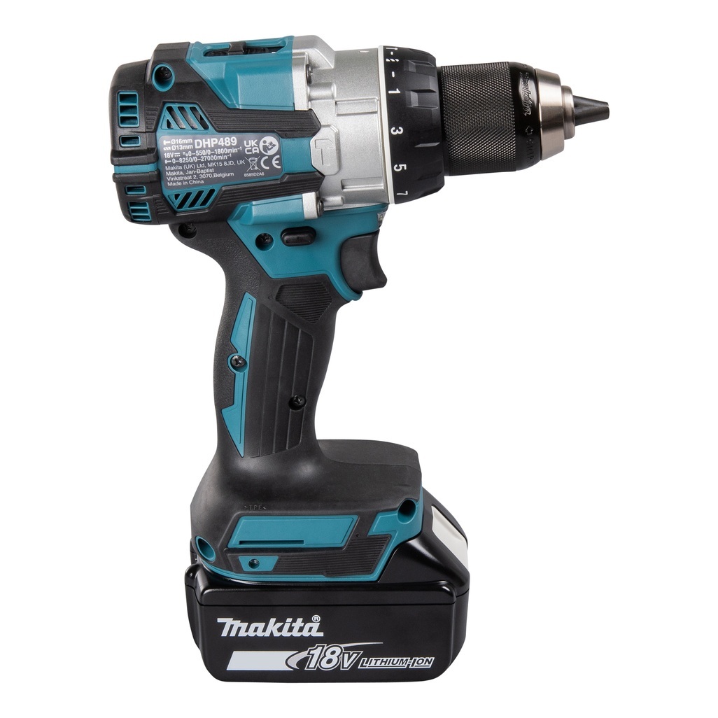 DHP489RTJ – Trapano Avvitatore a Percussione LXT a Batteria Trapano avvitatore c/percussione 18V 13 mm - 73Nm - BLQuesta macchina è stata realizzata per andare a completare una gamma di trapani avvitatori con percussione da oggi ancora più completa e vicina alle esigenze operative professionali.
