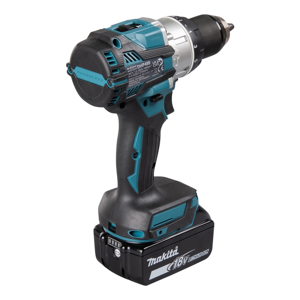 DHP489RTJ – Trapano Avvitatore a Percussione LXT a Batteria Trapano avvitatore c/percussione 18V 13 mm - 73Nm - BLQuesta macchina è stata realizzata per andare a completare una gamma di trapani avvitatori con percussione da oggi ancora più completa e vicina alle esigenze operative professionali.