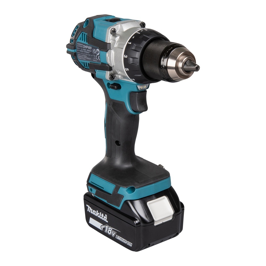 DHP489RTJ – Trapano Avvitatore a Percussione LXT a Batteria Trapano avvitatore c/percussione 18V 13 mm - 73Nm - BLQuesta macchina è stata realizzata per andare a completare una gamma di trapani avvitatori con percussione da oggi ancora più completa e vicina alle esigenze operative professionali.