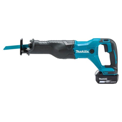 DJR186RTE – Seghetto Diritto LXT a Batteria Seghetto diritto 18V 32 mm Seghetto diritto dal design ergonomico efficiente per tagli dei metalli con prestazioni paragonabili ai modelli alimentati a filo. Dotata di scarpa fissa per una maggior durata. Riduzione delle vibrazioni grazie al nuovo sistema di ingranaggi verticali. Lama innesto rapido per facile cambio lama. Lunghezza corsa 32mm e velocità di taglio pari a 0 – 2.900 c/min con controllo continuo tramite interruttore. Il sistema XPT permette l'utilizzo in presenza di polvere e gocce d'acqua. Fornito con due batterie 5,0Ah BL1850B e caricabatterie rapido '45 DC18RC. Fornito con valigetta makpac.