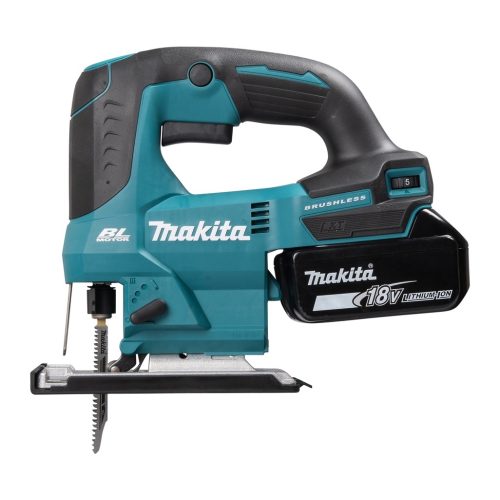 Seghetto alternativo 18V 23mm BL Questa macchina nasce per rispondere all'esigenza di massima ergonomia, leggera e compatta entra a far parte della gamma "COMPACT". Tagli rapidi su multi materiale, tagli lineari o sagomati per ottenere il massimo da questo seghetto leggero e rapido. Seghetto alternativo dotato di variazione attiva della velocità in modo da ottimizzare l'energia della batteria. Grazie al motore BL e alle batterie agli ioni di litio da 5Ah è capace di garantire considerevoli volumi di lavoro. Fornito con due batterie da 5,0Ah BL1850B e caricabatterie DC18RC.