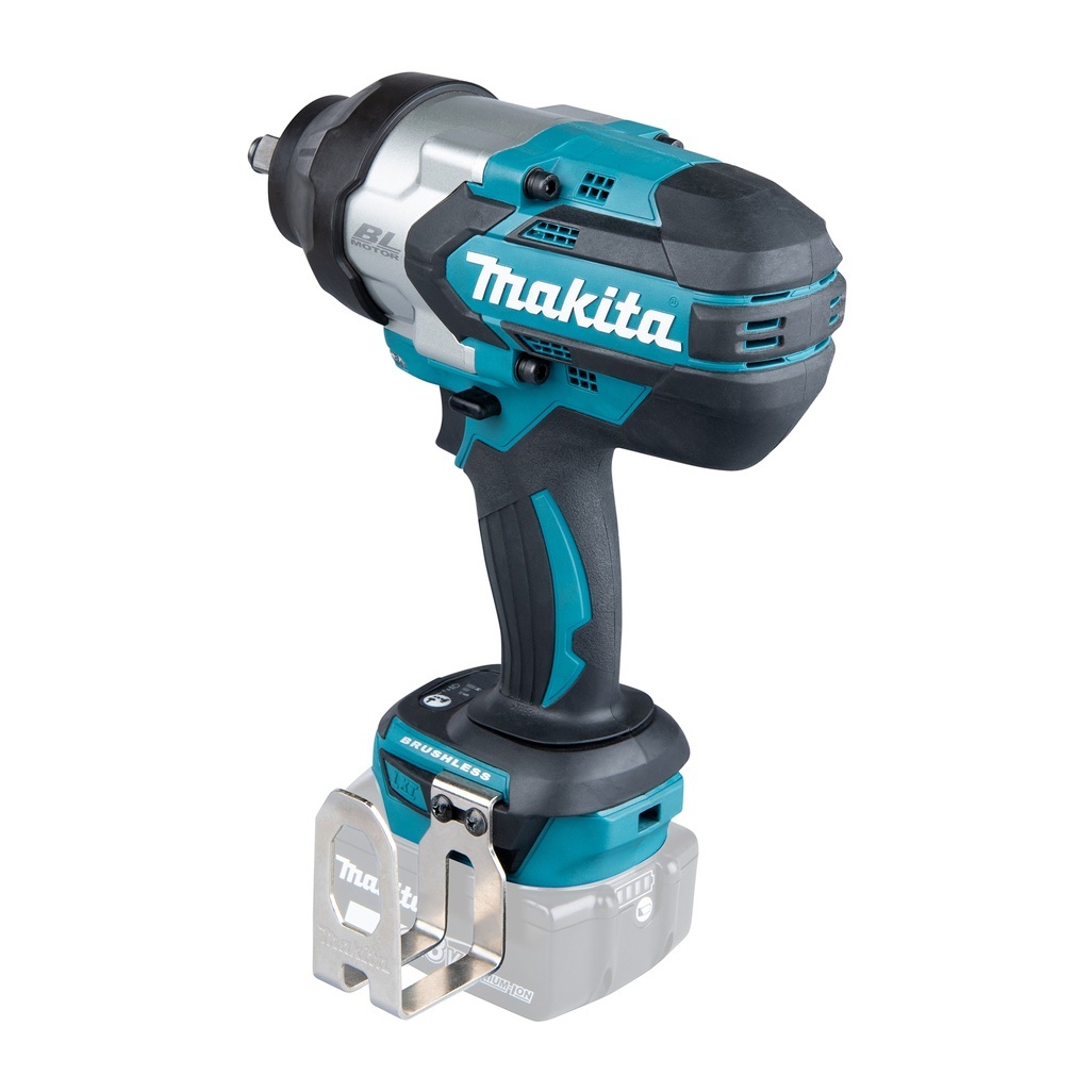 DTW1002ZJ - Avvitatore a Impulsi LXT Chiave ad impulsi dotata di motore brushless e ad alta coppia di serraggio con tre regolazioni di velocità per lavori gravosi. Potente chiave ad impulsi con attacco da 1/2" dotata di motore brushless, con coppia di serraggio massima fino a 1.200 Nm ideale per applicazioni che richiedono un'elevata coppia di serraggio. Fornito senza batterie e caricabatterie. Fornito in valigetta MAKPAC.