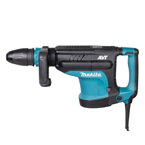 Martello demolitore SDS-Max compatibile 18,6 J – AVT. Martello demolitore 1.510 W con energia di impatto di 18,6 J ideale per un'efficiente rimozione del materiale. Compatibile con punte SDS-Max. Avviamento lento e velocità costante sotto sforzo. Il sistema Soft no load abbatte le vibrazioni anche in fase di non lavoro. Velocità di impatto regolabile: 950-1.900 giri/min. 12 posizioni di regolazione dello scalpello. E' presente la frizione di sicurezza per la sicurezza dell'operatore durante la lavorazione. LED di segnalazione usura spazzole e anomalie elettriche per un maggior controllo durante la lavorazione. Il sistema AVT permette di lavorare in sicurezza con la minor percezione delle vibrazioni. Cavo alimentazione 5m. Accessori in dotazione : Impugnatura laterale tipo D, grasso per codolo, valigetta, (senza scalpello).