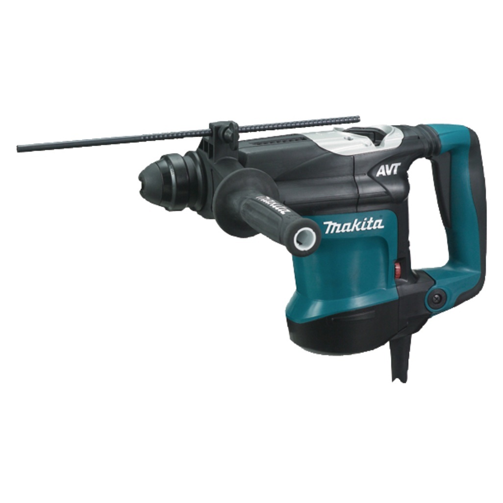 Tassellatore con impugnatura ergonomica dotato di mandrino autoserrante a sgancio rapido per punte SDS-Plus compatibili. Adatto per foratura e foratura ad impatto. Potenza del motore di 850 W e velocità regolabile tra 315 -630 giri/min tramite l' interruttore elettronico. Energia d'urto di 5,0 J. 3 funzioni: rotazione, percussione, rotazione + percussione. Dotato di tecnologia anti vibrazione (AVT) per ridurre al minimo le vibrazioni durante l'utilizzo soprattutto nel lavoro continuo. LED di illuminazione per illuminare la zona di lavoro. E' presente la frizione di sicurezza per la sicurezza dell'operatore durante la lavorazione. Cavo alimentazione 5m. Accessori in dotazione: Impugnatura laterale, asta di profondità, grasso per codolo, valigetta.