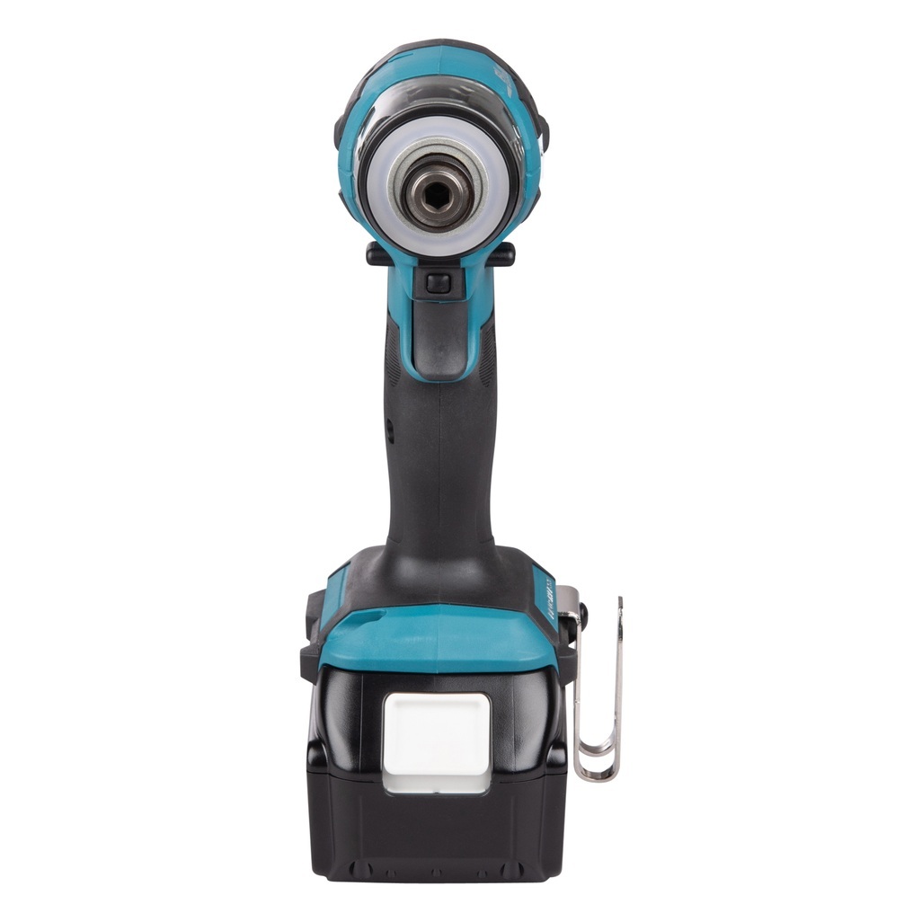Avvitatore a impulsi 18V 1/4" 180Nm - BL Avvitatore ad impulsi DTD173RTJ LXT® 18V compatto e leggero con attacco 1/4" e motore brushless per alte prestazioni. Compatto e leggero di facile utilizzo con coppia di serraggio max di 180 Nm, adatto per un serraggio veloce. Illuminazione ad anello per ridurre le ombre sul punto di lavoro. Fornito con due batterie 5,0 Ah e caricabatterie. Fornito con valigetta MAKPAC.