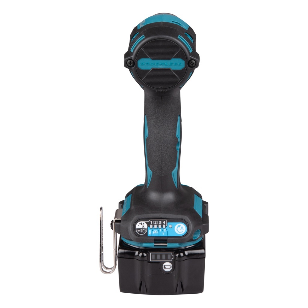 Avvitatore a impulsi 18V 1/4" 180Nm - BL Avvitatore ad impulsi DTD173RTJ LXT® 18V compatto e leggero con attacco 1/4" e motore brushless per alte prestazioni. Compatto e leggero di facile utilizzo con coppia di serraggio max di 180 Nm, adatto per un serraggio veloce. Illuminazione ad anello per ridurre le ombre sul punto di lavoro. Fornito con due batterie 5,0 Ah e caricabatterie. Fornito con valigetta MAKPAC.