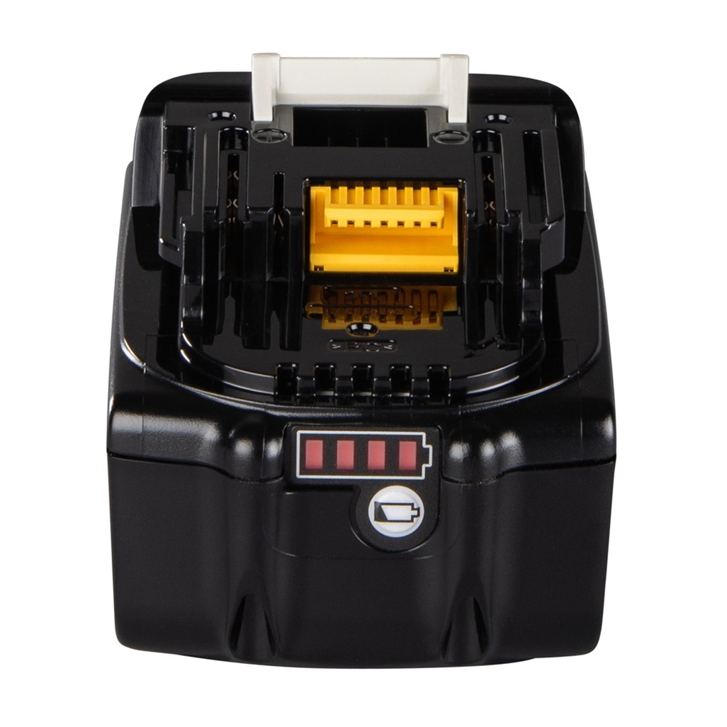 Batteria per utensili Li-ion 18V LXT® Batteria agli ioni di litio da 3,0 Ah con indicatore del livello di carica. Batteria potente per uso generale per utensili Makita LXT® da 18V. Tempo di ricarica ca. 24 minuti con un caricabatterie rapido.