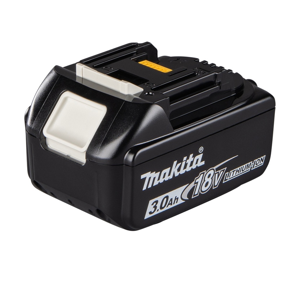 Batteria per utensili Li-ion 18V LXT® Batteria agli ioni di litio da 3,0 Ah con indicatore del livello di carica. Batteria potente per uso generale per utensili Makita LXT® da 18V. Tempo di ricarica ca. 24 minuti con un caricabatterie rapido.