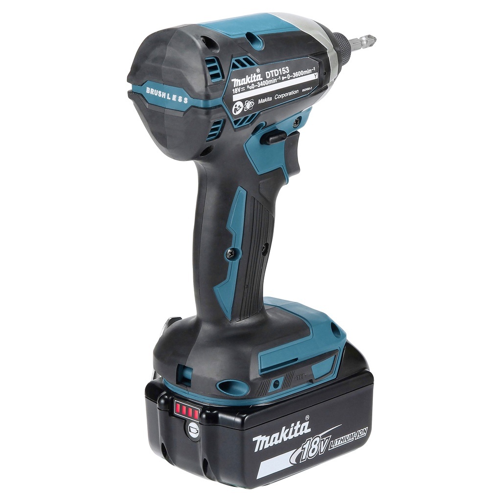 Avvitatore ad impulsi 18V 1/4" 170Nm - BL Avvitatore ad impulsi compatto potente grazie alla sinergia tra il motore brushless e la coppia di serraggio 170Nm ideale per un'ampia gamma di applicazione di serraggi rapidi. Fornito con due batterie da 5,0 Ah e caricabatterie rapido. Fornito con valigetta MAKPAC.