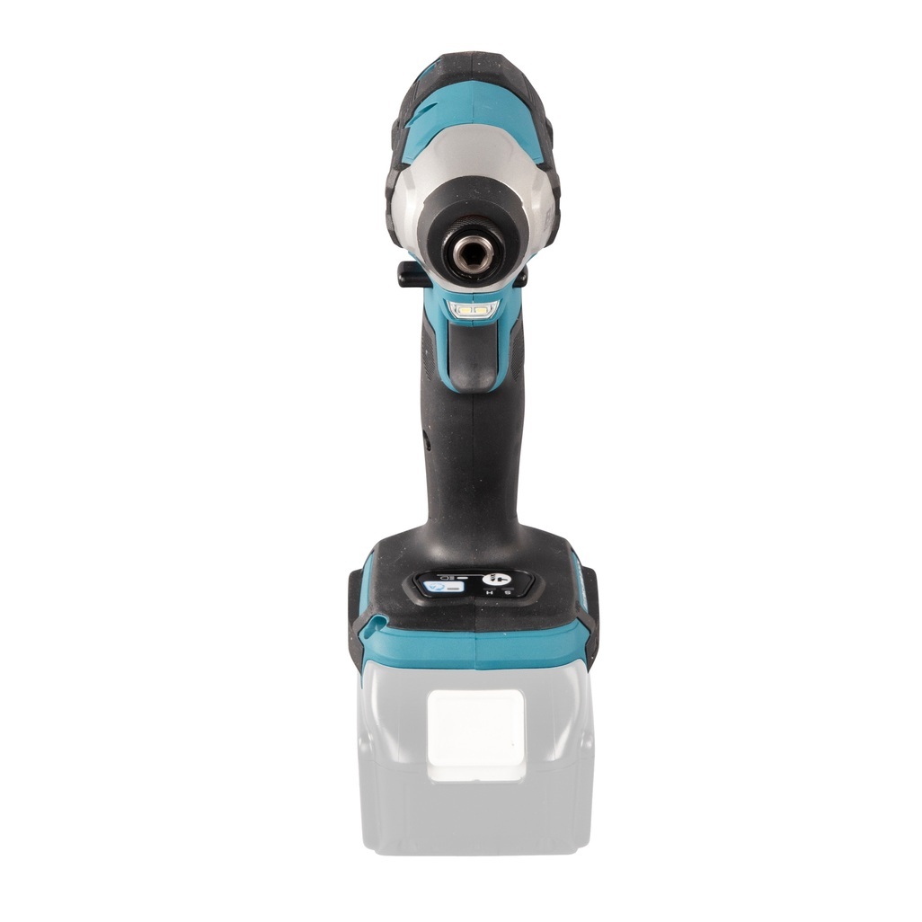 Avvitatore ad impulsi 18V 1/4" 140Nm - BL Avvitatore ad impulsi DTD157ZJ LXT® 18V compatto e leggero con una chiave esagonale con attacco da 1/4" e motore brushless ad alte prestazioni. Compatto con una coppia di serraggio massima di 140 Nm. Funzionamento in 3 modalità: A (Assistita) / Hard / Soft per molteplici applicazioni. Pratica luce a LED per illuminare la zona di lavoro. Fornito senza batterie e caricabatterie. Fornito con valigetta MAKPAC.