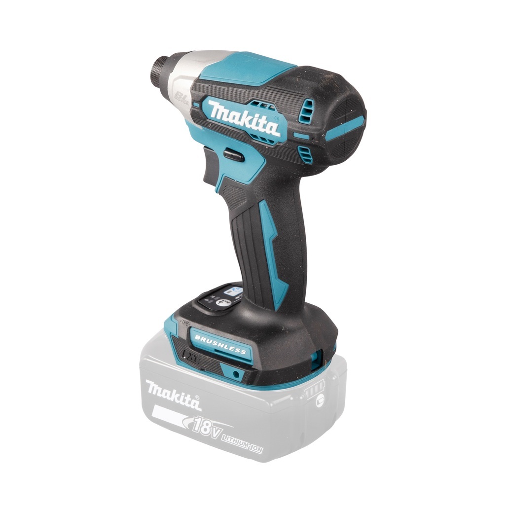 Avvitatore ad impulsi 18V 1/4" 140Nm - BL Avvitatore ad impulsi DTD157ZJ LXT® 18V compatto e leggero con una chiave esagonale con attacco da 1/4" e motore brushless ad alte prestazioni. Compatto con una coppia di serraggio massima di 140 Nm. Funzionamento in 3 modalità: A (Assistita) / Hard / Soft per molteplici applicazioni. Pratica luce a LED per illuminare la zona di lavoro. Fornito senza batterie e caricabatterie. Fornito con valigetta MAKPAC.