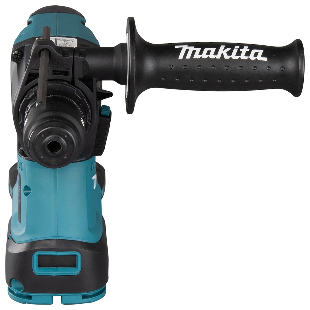 Tassellatore 18V SDS-Plus 24 mm BL - 3 funz - Corpo macchina Tassellatore 18V dotato di motore brushless per alte prestazioni con mandrino ad innesto rapido per punte SDS-Plus. Energia d'urto di 2,0 J. 3 funzioni: rotazione, percussione, rotazione + percussione. La possibilità di funzione reverse di semplice azionamento permette di utilizzare la macchina in entrambi i sensi nella foratura. Orientamento scalpello in 40 angolazioni. E' presente un sistema attivo di aspirazione delle polveri integrato, per mantenere pulita l'area di lavoro e salvaguardare la salute dell'operatore. La batteria è collegata all'utensile tramite un supporto in gomma per diminuire le vibrazioni durante l'utilizzo. Il sistema XPT permette l'utilizzo in presenza di polvere e gocce d'acqua. Fornito senza batterie e caricabatterie.