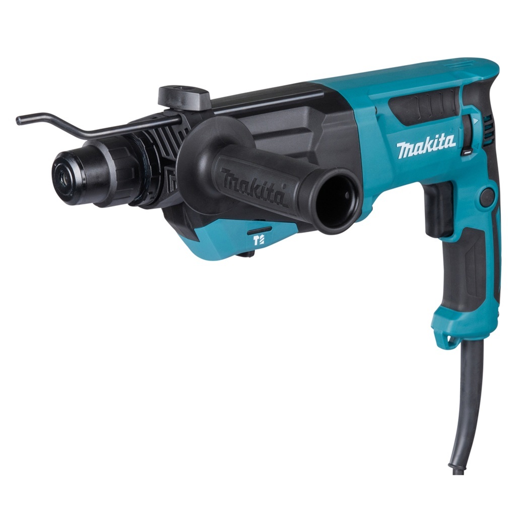 800 W • SDS-Plus compatibile • 26mm • 3,0 J Tassellatore SDS-Plus compatibile 26mm - 3 funzioni Tassellatore compatto ed efficiente compatibile con punte SDS-Plus. Adatto per foratura, perforazione a percussione e scalpellatura. Motore da 800W e velocità regolabile tra 0 e 1.500 giri/min da interruttore. Potenza del colpo 3,0 J. Dotato di tre modalità di funzionamento: solo rotazione - solo percussione - rotazione + percussione.