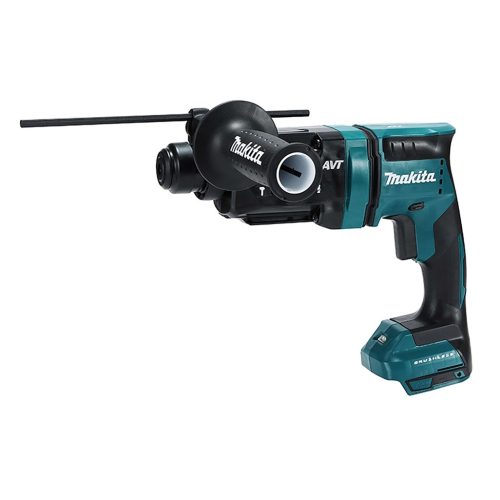 18V • SDS-Plus compatibile • 18mm • 1,7 JTassellatore 18V SDS-Plus compatibile - 3 Funz. Corpo macchinaTassellatore dal design compatto con impugnatura laterale ergonomica dotato di attacco rapido per punte SDS-Plus compatibili. Motore brushless per alte prestazioni, ideale per uso prolungato in applicazioni intense. Doppio led per illuminare la zona di lavoro. Energia d'urto di 1,7 J. 3 funzioni: rotazione, percussione ,rotazione + percussione. E' presente la frizione di sicurezza per la sicurezza dell'operatore durante la lavorazione. Interruttore elettronico consente l'utilizzo idoneo in base al materiale o alla lavorazione. La possibilità di funzione reverse permette di utilizzare la macchina sia per avvitatura e svitatura. Controllo della velocità 0-1.350 g/min per un maggior controllo durante l'utilizzo dell'operatore. Il sistema AVT diminuisce al minimo le vibrazioni durante l'utilizzo. Il sistema XPT permette l'utilizzo in presenza di polvere e gocce d'acqua. Fornito senza batterie e caricabatterie. Fornito con valigetta