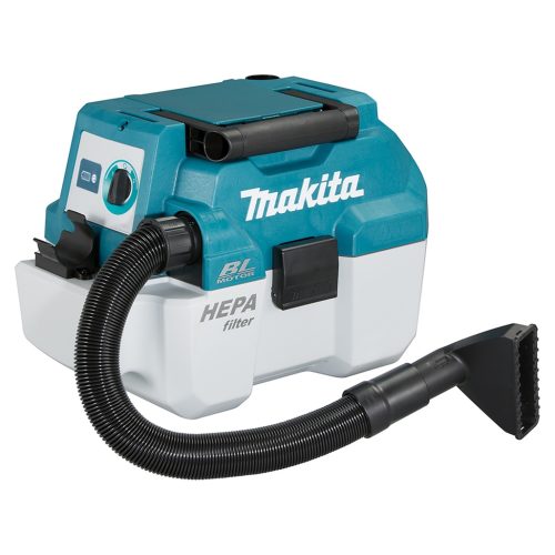 18V • 6,7 kPa • 7,5 l Aspiratore 18V 7,5 l - BL - Corpo macchina Aspiratore dotato di motore brushless con filtro HEPA per la pulizia di piccoli cantieri o per l'utilizzo con una macchina. L'aspiratore ha due impostazioni di potenza di aspirazione e supporta le funzioni umido e secco. Tanica da 7,5 l, senza sacchetto raccogli polvere. Il sistema XPT permette l'utilizzo in presenza di polvere e gocce d'acqua. Fornito senza batterie e caricabatterie.