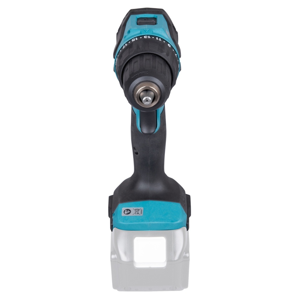 18V • 65Nm • 0-500/0–1.900 g/min Trapano avvitatore c/ percussione 18V 13 mm - 65Nm Trapano avvitatore con percussione 18V efficiente dotato di motore brushless per applicazioni di avvitatura e foratura con o senza l'utilizzo della percussione. Possibilità di impostare due livelli di potenza. Coppia di serraggio massima 65 Nm. Uno strumento versatile per installatori, costruttori e personale di manutenzione. Luce LED integrata. Fornito senza batterie e caricabatterie.