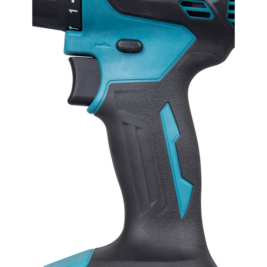 18V • 65Nm • 0-500/0–1.900 g/min Trapano avvitatore c/ percussione 18V 13 mm - 65Nm Trapano avvitatore con percussione 18V efficiente dotato di motore brushless per applicazioni di avvitatura e foratura con o senza l'utilizzo della percussione. Possibilità di impostare due livelli di potenza. Coppia di serraggio massima 65 Nm. Uno strumento versatile per installatori, costruttori e personale di manutenzione. Luce LED integrata. Fornito senza batterie e caricabatterie.